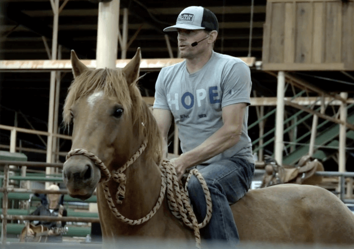 Todd Pierce on Horseback